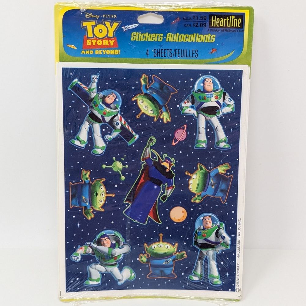Hallmark Toy Story Stickers Vintage 1990s